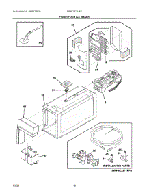 09 - Fresh Food Ice Maker parts for Electrolux Refrigerator FPBC2278UF4 from AppliancePartsPros.com