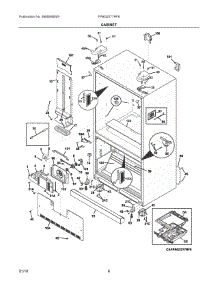04 - Cabinet parts for Electrolux Refrigerator FPBG2277RF8 from AppliancePartsPros.com