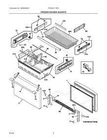 02 - Freezer Drawer, Baskets parts for Electrolux Refrigerator FPBG2277RF8 from AppliancePartsPros.com