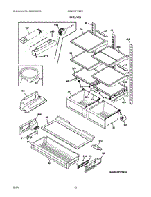 05 - Shelves parts for Electrolux Refrigerator FPBG2277RF8 from AppliancePartsPros.com