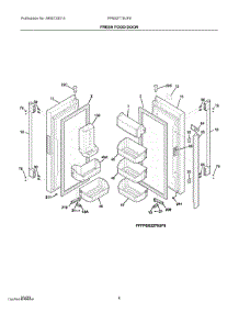 03 - Fresh Food Door parts for Electrolux Refrigerator FPBS2778UF9 from AppliancePartsPros.com