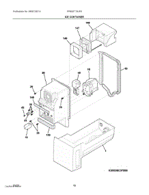 08 - Ice Container parts for Electrolux Refrigerator FPBS2778UF9 from AppliancePartsPros.com