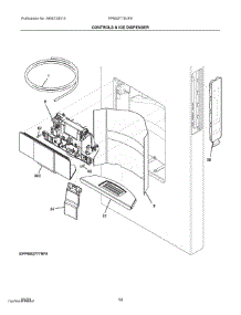 07 - Controls & Ice Dispenser parts for Electrolux Refrigerator FPBS2778UF9 from AppliancePartsPros.com