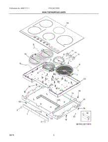 03 - Main Top / Surface Units parts for Electrolux Cooktop FPEC3077RFB from AppliancePartsPros.com