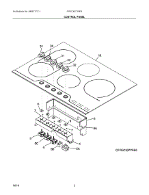 02 - Control Panel parts for Electrolux Cooktop FPEC3077RFB from AppliancePartsPros.com