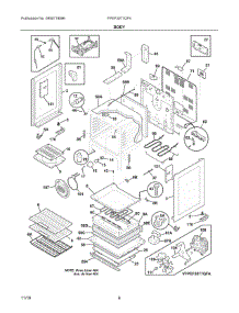 03 - Body parts for Electrolux Range FPEF3077QFK from AppliancePartsPros.com