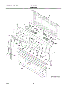 02 - Backguard parts for Electrolux Range FPEF3077QFK from AppliancePartsPros.com