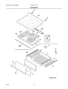 04 - Top / Drawer parts for Electrolux Range FPEF3077QFK from AppliancePartsPros.com