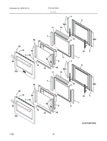 05 - Doors parts for Electrolux Wall Oven FPET3077RFG from AppliancePartsPros.com