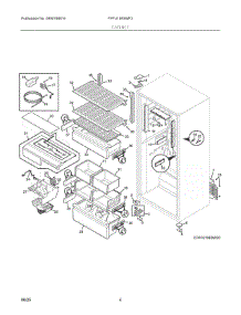 03 - Cabinet parts for Electrolux Freezer FPFU19F8WF3 from AppliancePartsPros.com