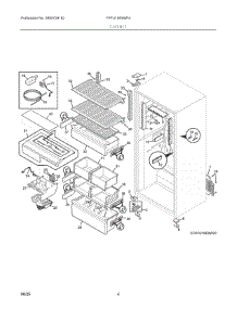 03 - Cabinet parts for Electrolux Freezer FPFU19F8WF4 from AppliancePartsPros.com