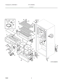 03 - Cabinet parts for Electrolux Freezer FPFU19F8WFC from AppliancePartsPros.com