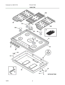 02 - Cook Top parts for Electrolux Cooktop FPGC3077RSE from AppliancePartsPros.com
