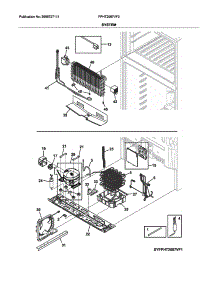 System parts for Electrolux Refrigerator FPHT2097VF0 from AppliancePartsPros.com