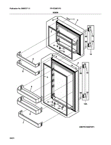 Doors parts for Electrolux Refrigerator FPHT2097VF0 from AppliancePartsPros.com