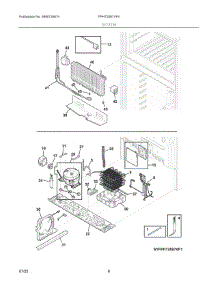 05 - System parts for Electrolux Refrigerator FPHT2097VF4 from AppliancePartsPros.com