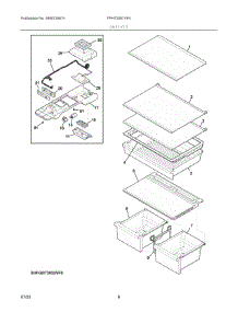 04 - Shelves parts for Electrolux Refrigerator FPHT2097VF4 from AppliancePartsPros.com