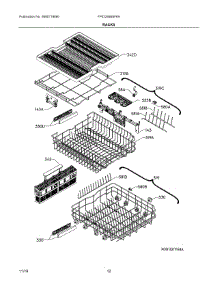 07 - Racks parts for Electrolux Dishwasher FPID2498SF6A from AppliancePartsPros.com