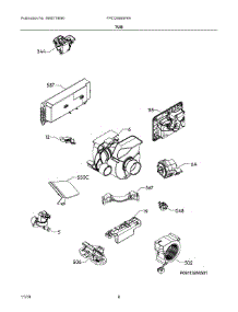 04 - Tub parts for Electrolux Dishwasher FPID2498SF6A from AppliancePartsPros.com