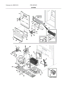 System parts for Electrolux Refrigerator FPRU19F8WF2 from AppliancePartsPros.com