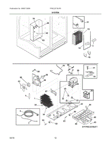 07 - System parts for Electrolux Refrigerator FPSC2278UF5 from AppliancePartsPros.com