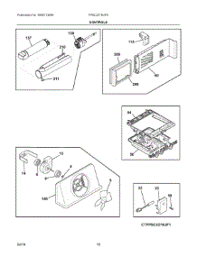 06 - Controls parts for Electrolux Refrigerator FPSC2278UF5 from AppliancePartsPros.com