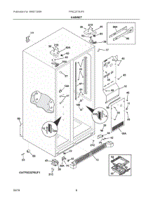 04 - Cabinet parts for Electrolux Refrigerator FPSC2278UF5 from AppliancePartsPros.com