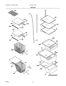 05 - Shelves parts for Electrolux Refrigerator FPSC2278UF5 from AppliancePartsPros.com