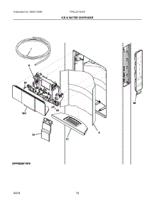 08 - Ice & Water Dispenser parts for Electrolux Refrigerator FPSC2278UF5 from AppliancePartsPros.com