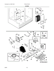 07 - System parts for Electrolux Refrigerator FPSC2278UF6 from AppliancePartsPros.com