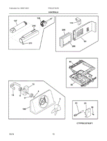 06 - Controls parts for Electrolux Refrigerator FPSC2278UF6 from AppliancePartsPros.com