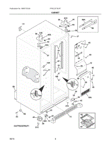 04 - Cabinet parts for Electrolux Refrigerator FPSC2278UF7 from AppliancePartsPros.com