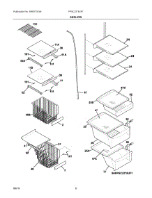 05 - Shelves parts for Electrolux Refrigerator FPSC2278UF7 from AppliancePartsPros.com