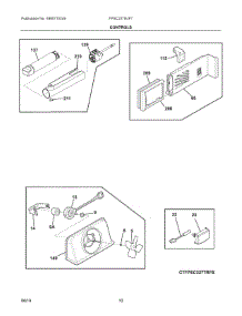 06 - Controls parts for Electrolux Refrigerator FPSC2278UF7 from AppliancePartsPros.com