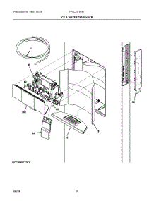 08 - Ice & Water Dispenser parts for Electrolux Refrigerator FPSC2278UF7 from AppliancePartsPros.com