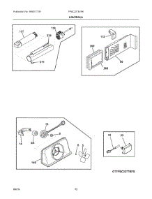 06 - Controls parts for Electrolux Refrigerator FPSC2278UF8 from AppliancePartsPros.com