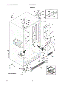 04 - Cabinet parts for Electrolux Refrigerator FPSC2278UF8 from AppliancePartsPros.com