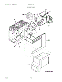 09 - Ice Container parts for Electrolux Refrigerator FPSC2278UF8 from AppliancePartsPros.com