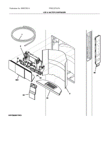 Dispenser parts for Electrolux Refrigerator FPSC2278UFA from AppliancePartsPros.com