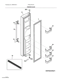Freezer Door parts for Electrolux Refrigerator FPSC2278UFA from AppliancePartsPros.com