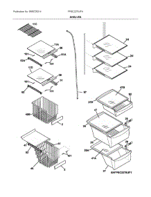 Shelves parts for Electrolux Refrigerator FPSC2278UFA from AppliancePartsPros.com