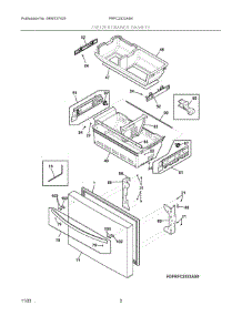 02 - Freezer Drawer, Baskets parts for Electrolux Refrigerator FRFC2323AS4 from AppliancePartsPros.com