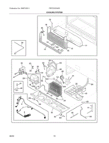 06 - Cooling System parts for Electrolux Refrigerator FRFC2323AS5 from AppliancePartsPros.com