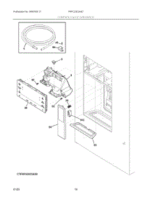 07 - Controls & Ice Dispenser parts for Electrolux Refrigerator FRFC2323AS7 from AppliancePartsPros.com