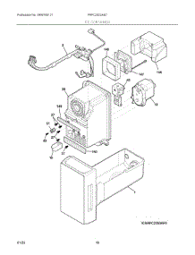08 - Ice Container parts for Electrolux Refrigerator FRFC2323AS7 from AppliancePartsPros.com
