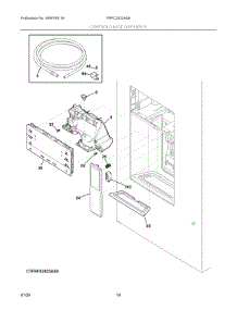 07 - Controls & Ice Dispenser parts for Electrolux Refrigerator FRFC2323AS9 from AppliancePartsPros.com