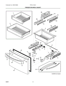 02 - Freezer Drawers, Basket parts for Electrolux Refrigerator FRFG1723AV from AppliancePartsPros.com