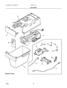 07 - Ice Maker parts for Electrolux Refrigerator FRFG1723AV02 from AppliancePartsPros.com