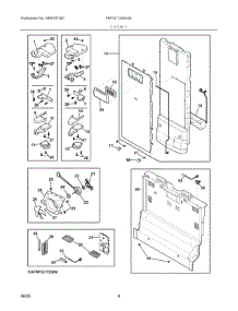 04 - Cabinet parts for Electrolux Refrigerator FRFG1723AV04 from AppliancePartsPros.com