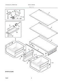 05 - Shelves parts for Electrolux Refrigerator FRFG1723AV04 from AppliancePartsPros.com